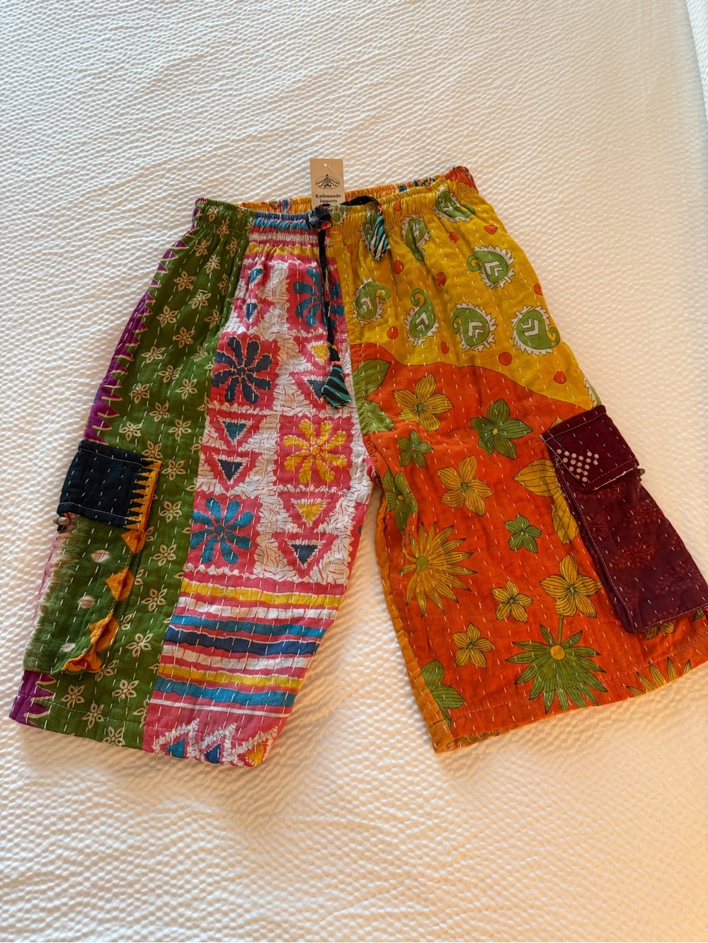 Boho Patchwork Kids Bottoms - Multicolor